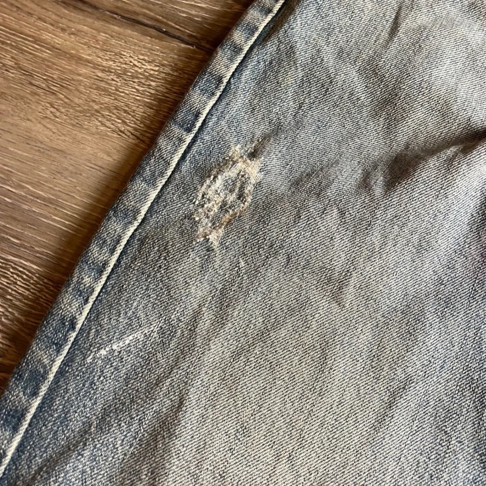 Bullhead Jeans Mens 32 Light Blue Straight Leg Distressed Y2K Skater Denim